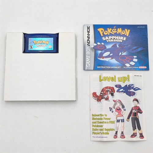 Pokemon Sapphire - (USA) - Komplet I Æske - Gameboy Advance Spil (B Grade) (Genbrug)